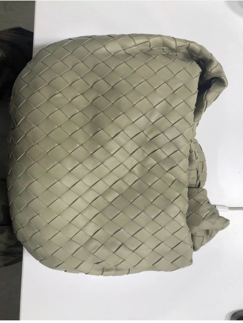Bottega Veneta Light Green Jodie Small Hobo Bag
